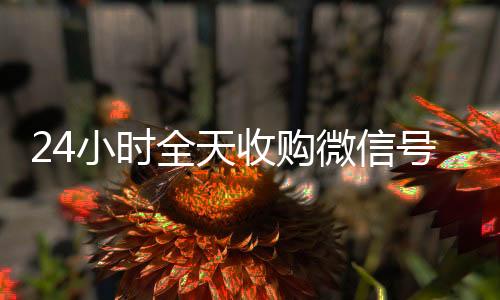 24小时全天收收购微信号秒结账购微信号（私人回收联系方式）